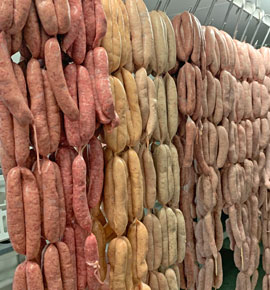 Homemade sausages