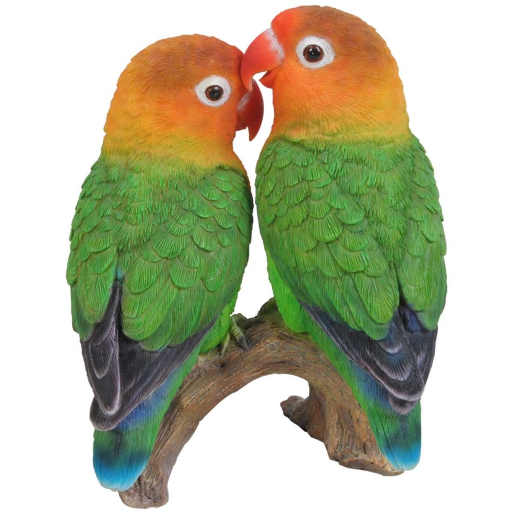 Vivid Arts Real Life Birds | Exotic Lovebird Garden Ornament