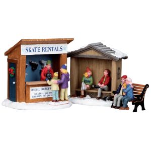 Lemax Skate Rentals, Set Of 3 - Table Accent
