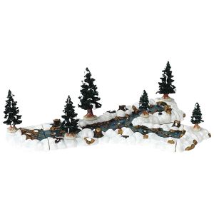 Lemax Mill Stream Fork (Set of 10) - Landscape Accessory