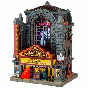 Lemax Fright Night Cinema - Lighted Building