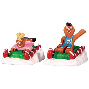 Lemax Sweet Sledding (Set Of 2) - Figurine Set