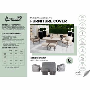 Hartman Arley 3 Seat Lounge Protective Outdoor Furniture Cover Set