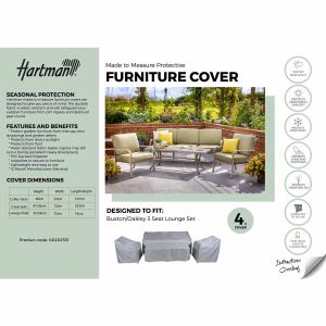 Hartman Buxton 3 Seat Lounge Set Protective Outdoor Furniture Cover Set