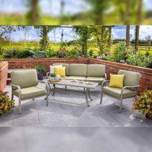 Hartman Buxton Cast Aluminium 3 Seat Garden Lounge Set