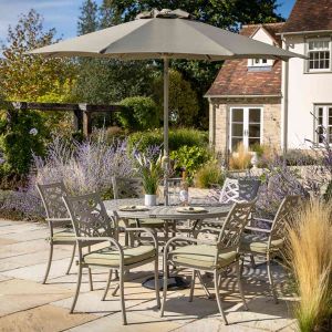 Hartman Buxton Cast Aluminium 6 Seat Round Dining Set