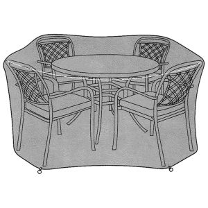 Hartman Deco 4 Seat Round Dining Set Protective Outdoor Furniture Cover