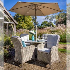 Hartman Eton 4 Seat Round Dining Set