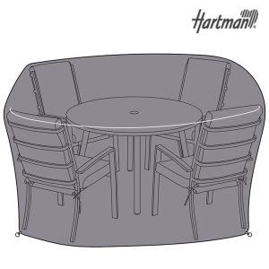 Hartman Somerton 4 Seat Round Dining Set Protective Garden Furniture Cover