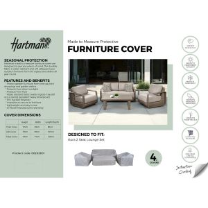 Hartman Kora 2 Seat Lounge Set Protective Outdoor Furniture Cover Set