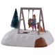 Lemax Puppy Gets A Swing Ride - Table Accent
