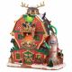 Lemax Santa's Reindeer Training Academy lighted building