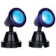 Lemax Blue Round Spot Light (Set of 2) - Lighted Accessory