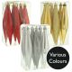 14cm Multi Finish Shatterproof Teardrop Baubles (Pack of 6) - Colour Choice