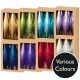 Pack of 6 x 15cm Multi Finish Shatterproof Teardrop Shaped Christmas Baubles - Colour Choice