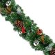 Silver Dressed Christmas Garland 1.8m