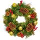 Gold Dressed Artificial Christmas Wreath