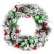 Flocked Pine Artificial Christmas Wreath