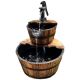 Bermuda - 2 Tier Wooden Barrel Water Feature