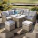 Hartman Eton Square Casual Dining Set with Adjustable Table (High Position)