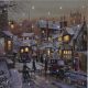 Lit 1920's Christmas Canvas - LED Canvas Print - 40 x 30cm