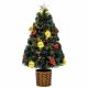 Red and Gold Bauble LED Fibre Optic Christmas Tree