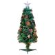 Pinecones & Berries Fibre Optic Christmas Tree - 2.6ft