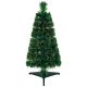 Slim Crystal Tipped Fibre Optic Christmas Tree - 2.6ft
