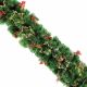Bottle Brush fibre optic & LED Christmas garland - 1.8m