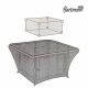 Hartman Aurora Square Gas Fire Pit Table Protective Garden Furniture Cover