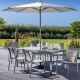 Hartman Rio 6 Seat Rectangular Dining Set with Parasol