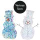 Lit Iridescent Snowman Decoration with White LEDs - Options