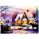 Premier Decorations - Snowy Village Scene LED Canvas