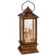 Premier Decorations - Vintage Lantern snow family water spinner  
