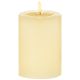 Cream FlickaBright Candle with Melted Wax Pool Effect - 13cm