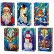 Christmas Stained Glass Table Top Display Light with Warm White LEDs - Design Options