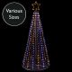FlexiBright Pyramid Tree with White/Warm White LEDs - Size Options