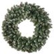 Frosted Wreath With Cones Artificial Christmas Wreath 