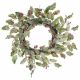 Frosted Green Holly Artificial Wreath