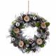 Lightly Snow Covered Pinecone Artificial Wreath  