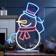 Neon Flex Snowman Light