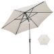 Almond Colour Crank Deluxe Parasol