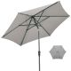 Grey Colour Riviera Crank Deluxe Parasol