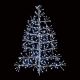 Premier Silver Twinkling Wall Tree - 90cm