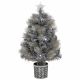 Silver Tipped Fir LED Fibre Optic Christmas Tree