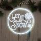 40cm NeonEsque LED Christmas Sign - Let It Snow
