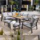 Hartman Sonas Rectangular Casual Dining Set with Adjustable Table