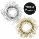 45cm Metallic Glitter Star Wreath - Colour Choice