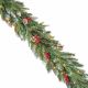 Pre-Lit New Jersey Artificial Christmas Garland with Warm White LEDs - 1.8m