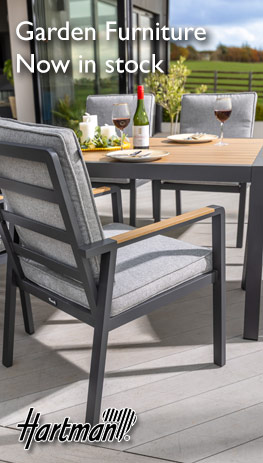 Now in stock - new range of Hartman garden furniture for 2026